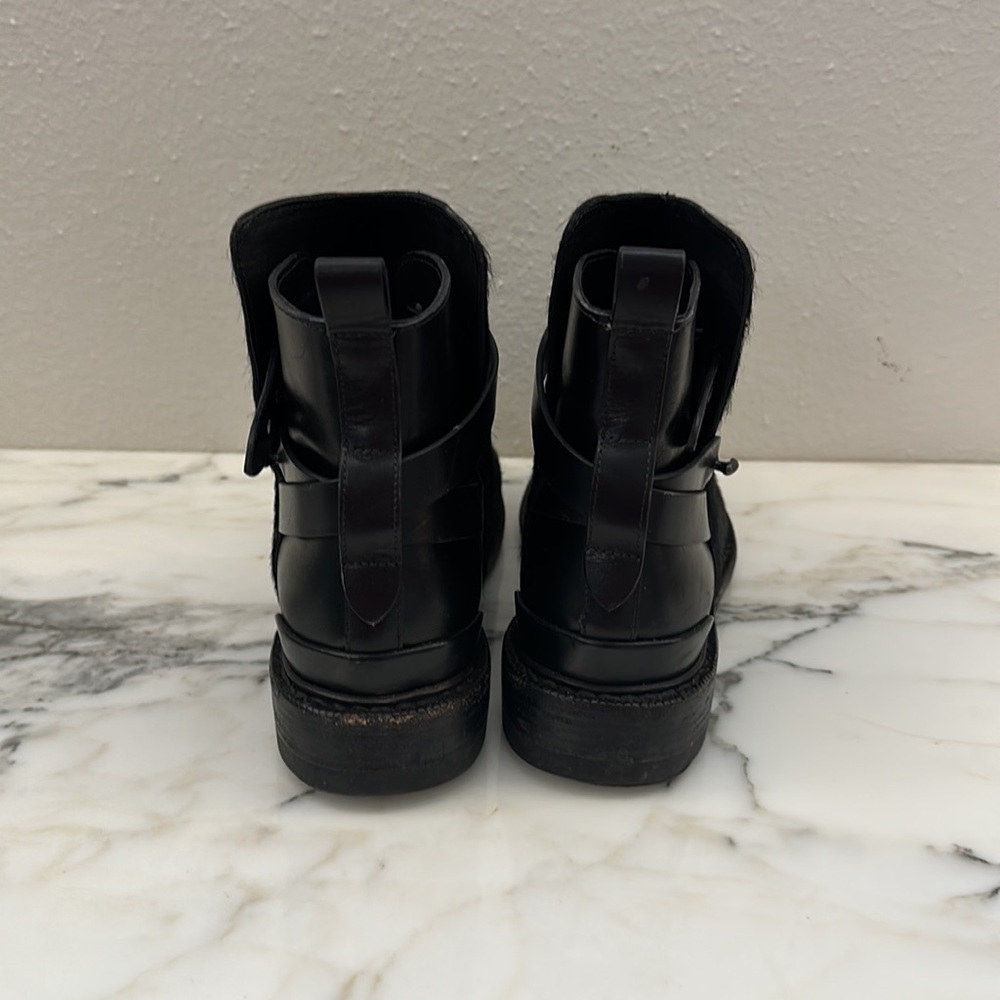 Rag & Bone Driscoll Chelsea black fur/leather boot 37 - Picture 5 of 8
